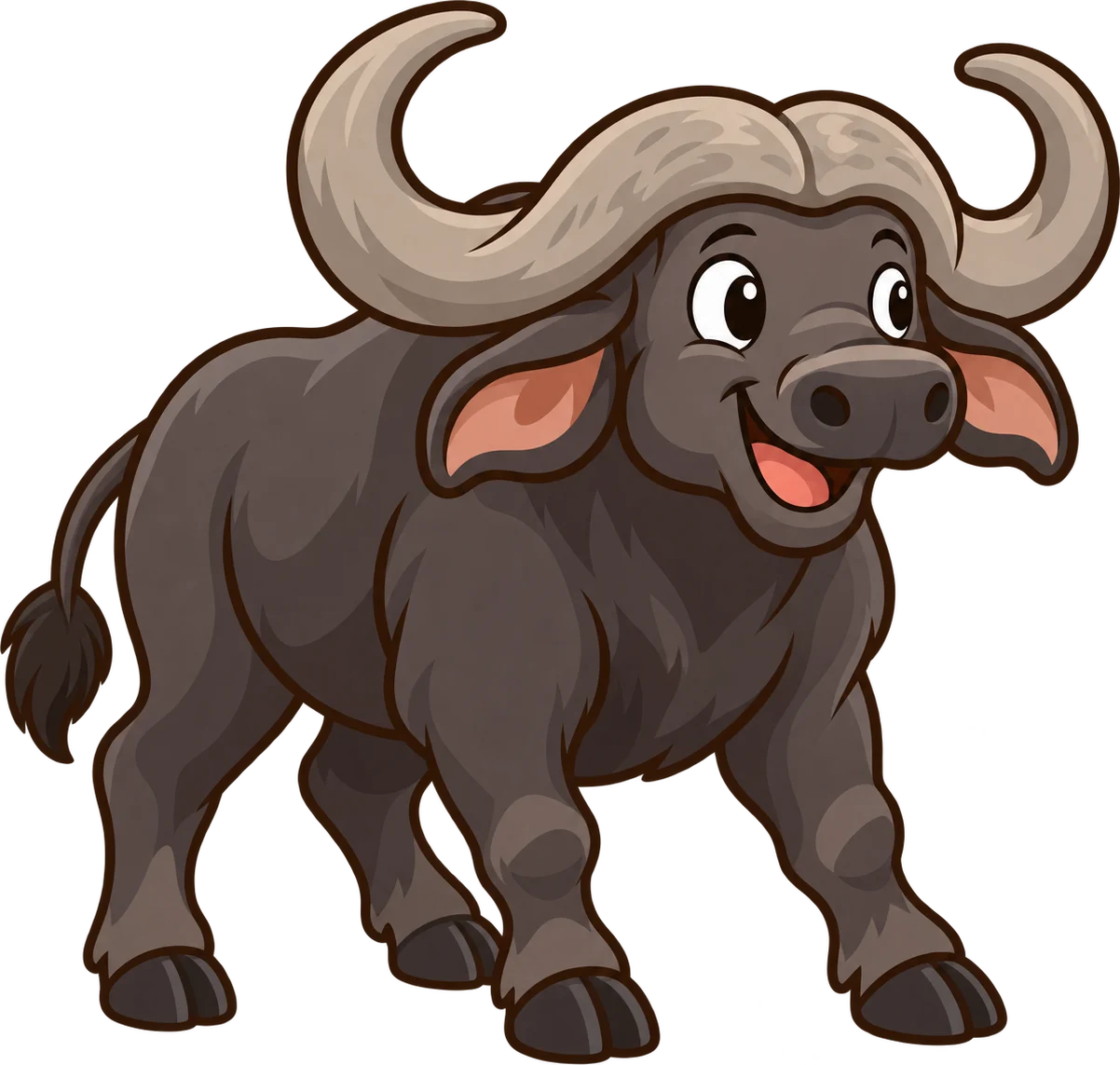 African buffalo, a cartoon from Thought Zoo