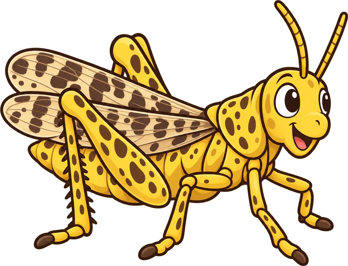 Desert locust, a cartoon from Thought Zoo