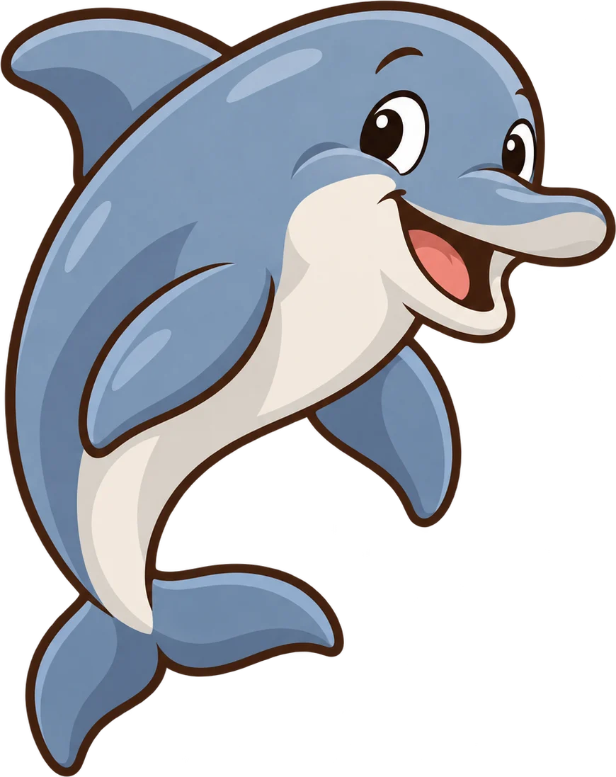 Dolphin, a cartoon from Thought Zoo