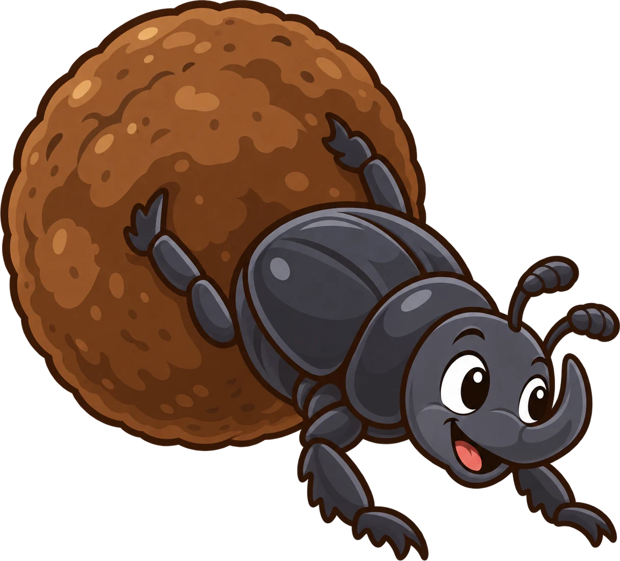 Dung beetle, a cartoon from Thought Zoo