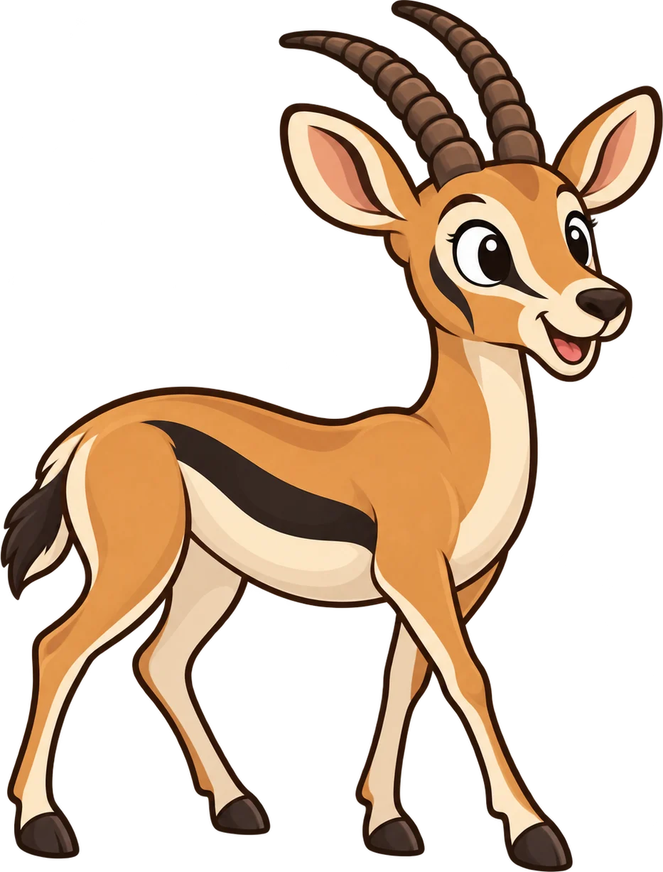 Gazelle, a cartoon from Thought Zoo