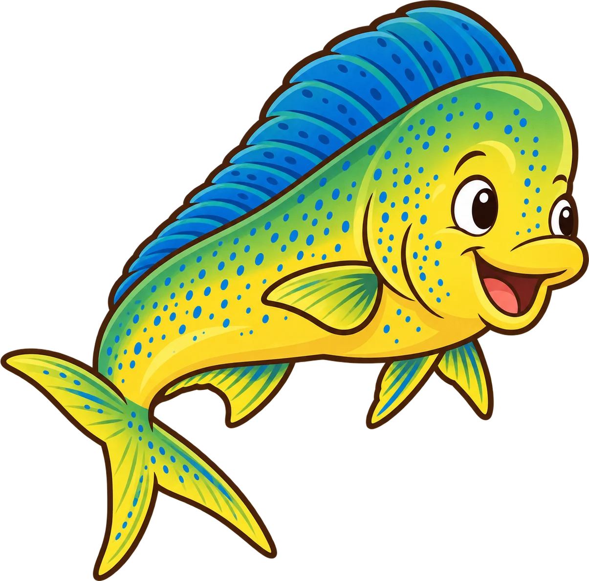 Mahi-mahi, a cartoon from Thought Zoo