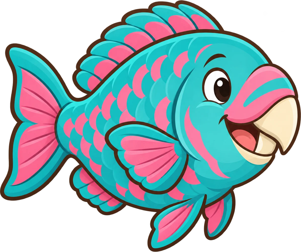 Parrotfish, a cartoon from Thought Zoo