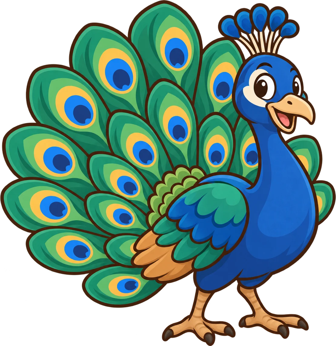 Peacock, a cartoon from Thought Zoo