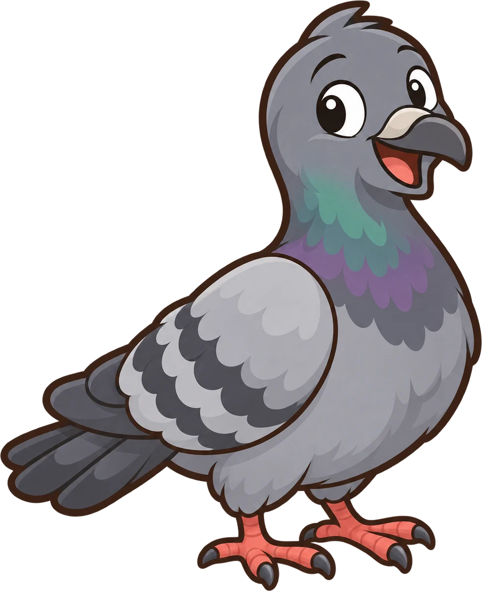 Pigeon, a cartoon from Thought Zoo