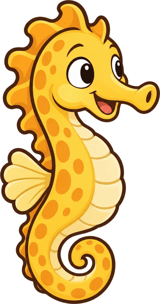Seahorse, a cartoon from Thought Zoo