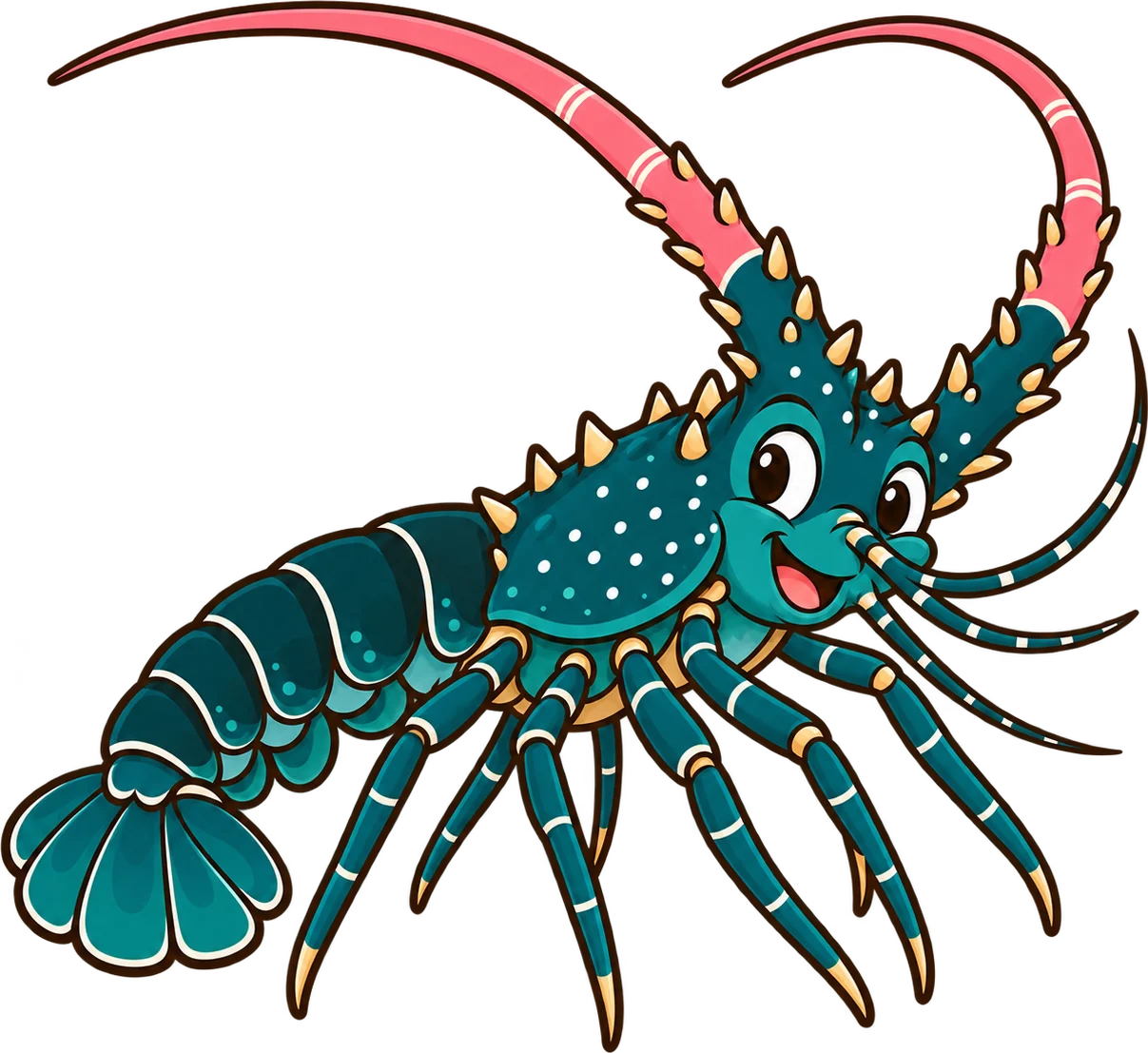 Spiny lobster, a cartoon from Thought Zoo