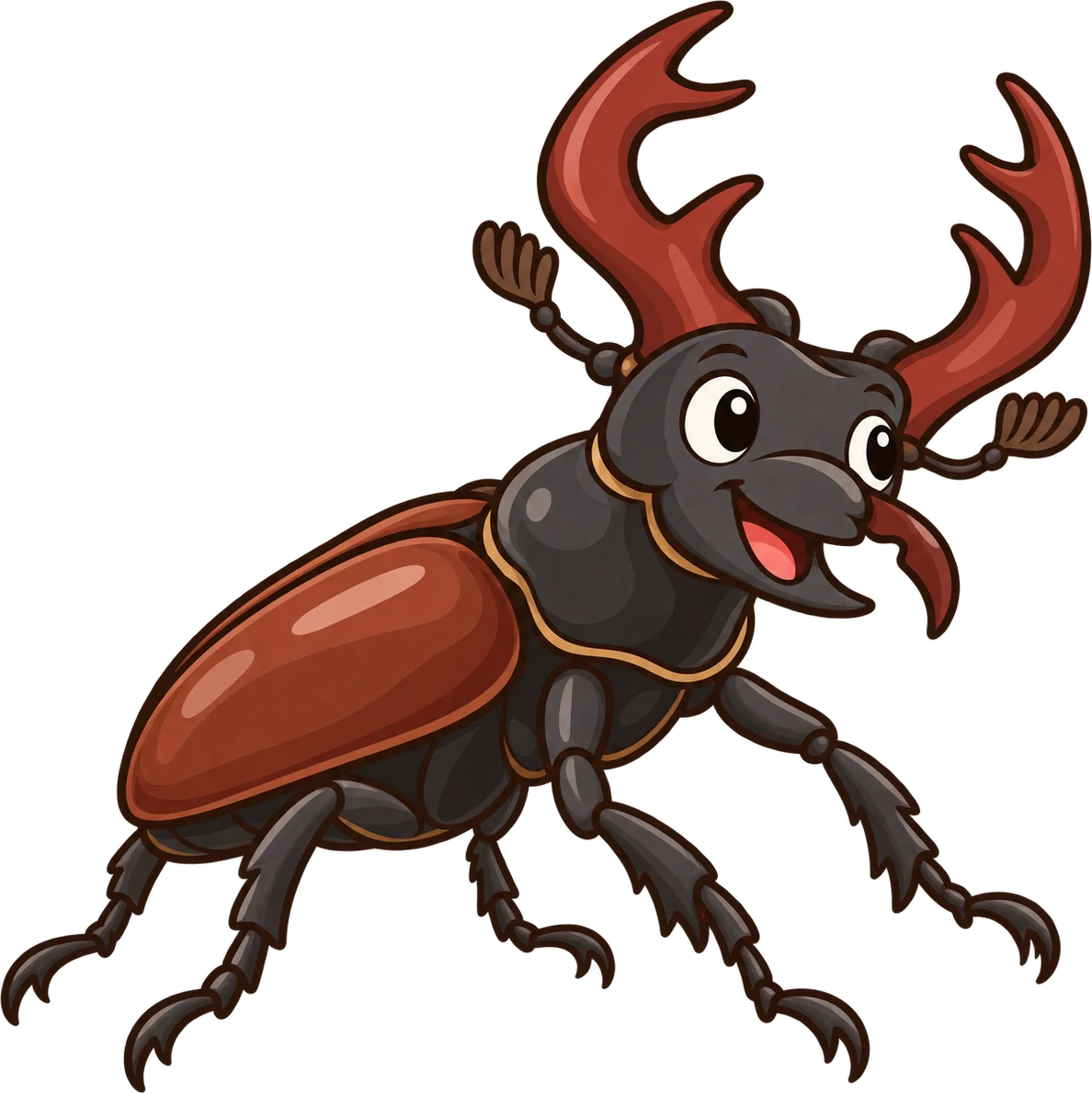Stag beetle, a cartoon from Thought Zoo