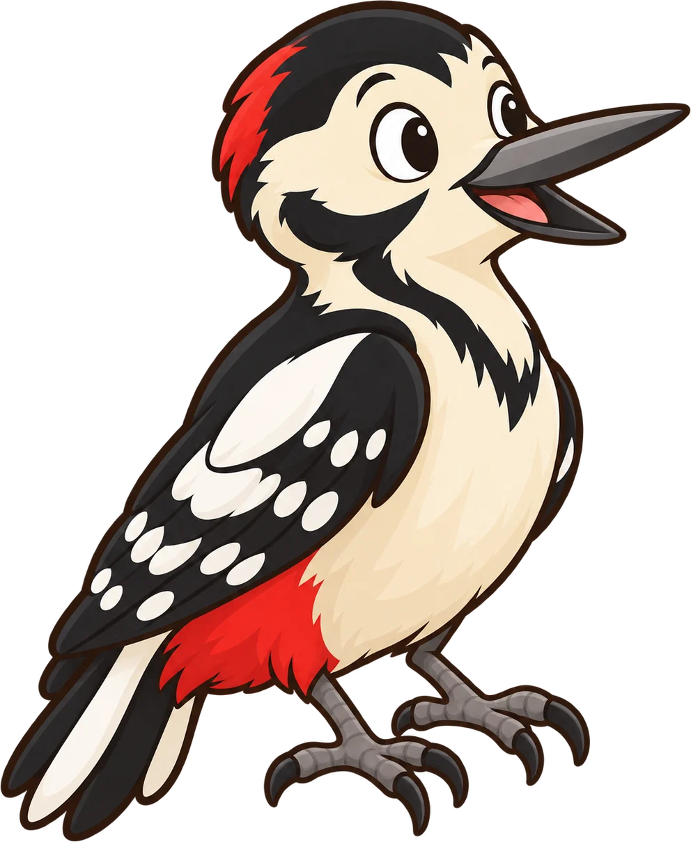Woodpecker, a cartoon from Thought Zoo