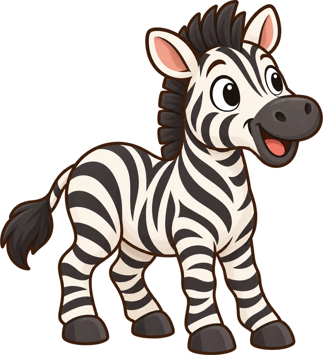 Zebra, a cartoon from Thought Zoo