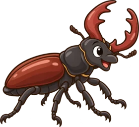 Stag beetle, a cartoon from Thought Zoo
