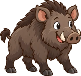 Wild boar, a cartoon from Thought Zoo