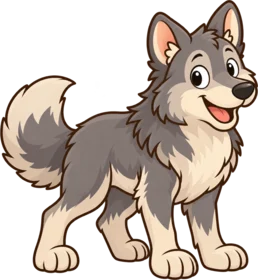 Wolf, a cartoon from Thought Zoo